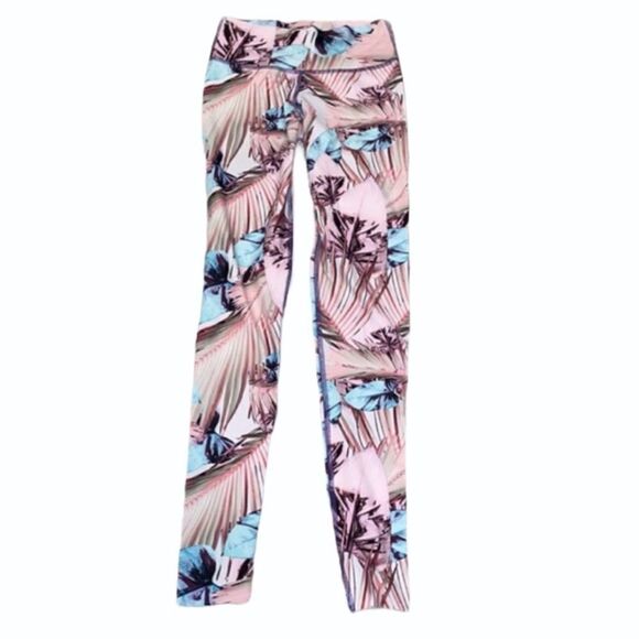Jiva Active Leggings Tropical Pattern XS - Picture 13 of 13